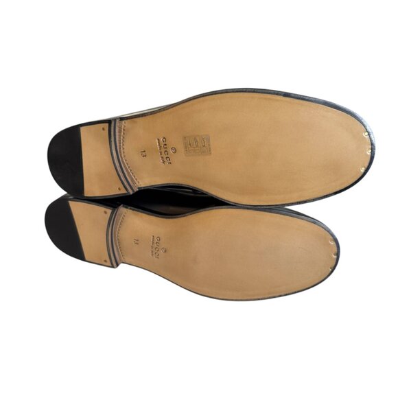 Gucci 673817 Millenial Ribot Supreme GG Men's leather tassle loafers, sz G13 - Picture 8 of 13